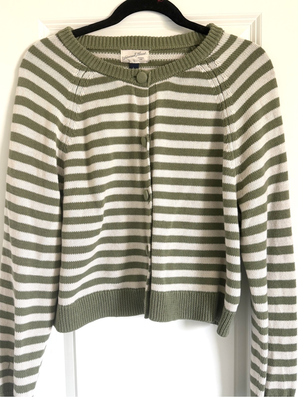 Universal Thread Striped Button Down Cardigan